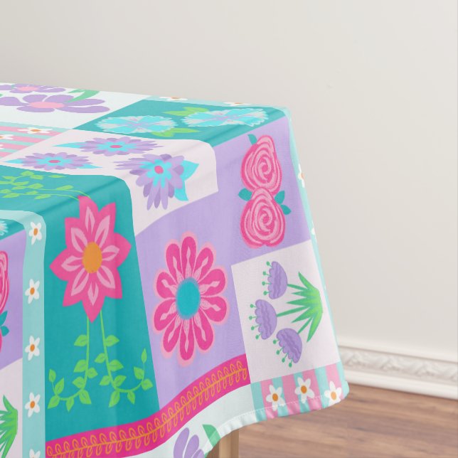 Nappe Conception de fleurs vibrantes en fleurs (In Situ)
