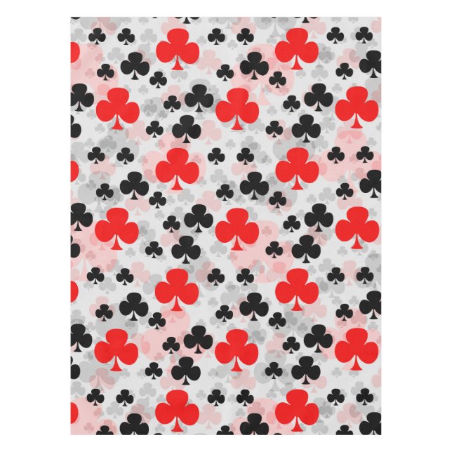 Nappe Conception de motif abstrait Red Black Clover Club (Devant)