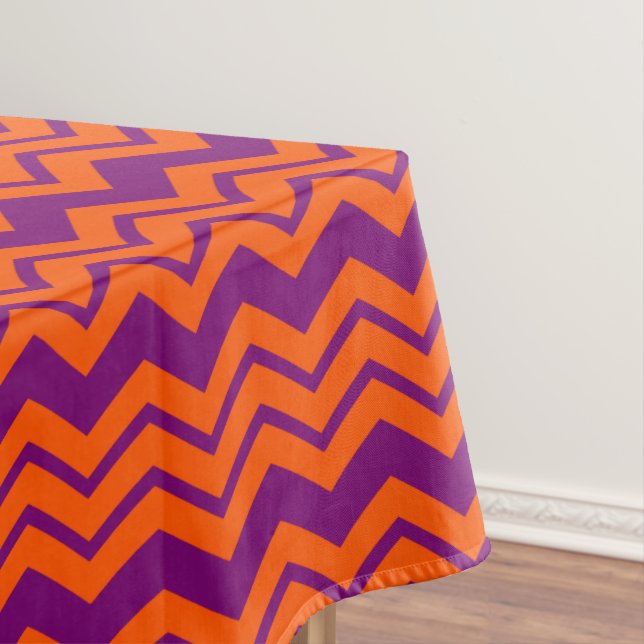 Nappe Conception de motif chevron orange et violet  (In Situ)