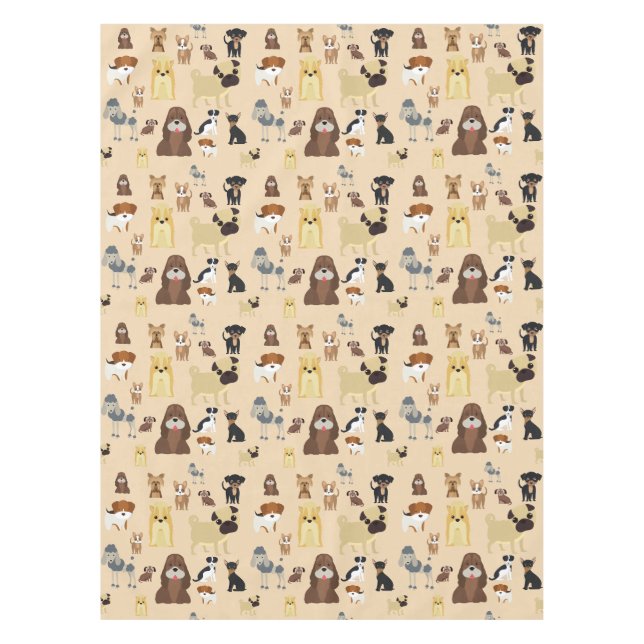 Nappe conception de motif de chien mignon pour les amour (Devant)