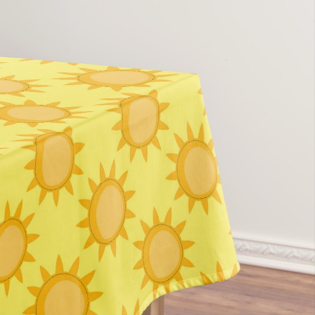 Nappe Conception de motif de soleil ensoleillé sur fond  (In Situ)