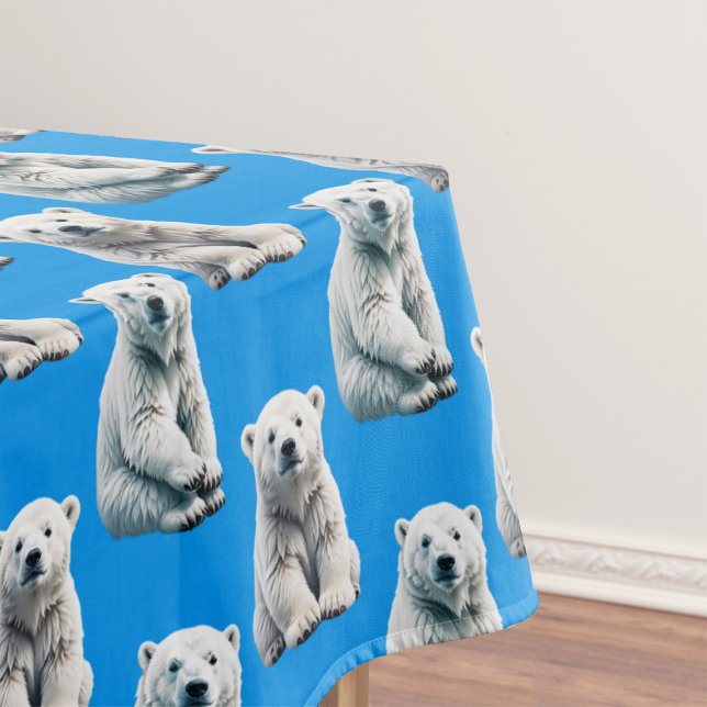 Nappe Conception de motif d'ours polaire bleu  (Créateur téléchargé)