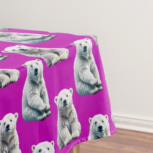 Nappe Conception de motif d'ours polaire violet  (Créateur téléchargé)