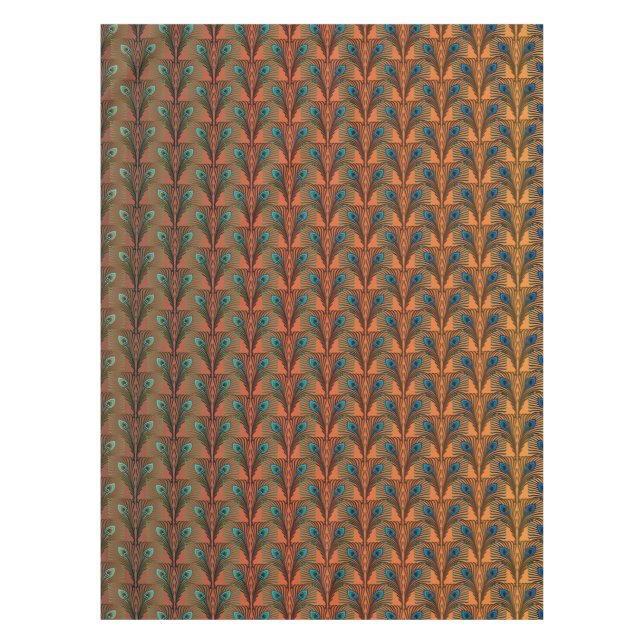 Nappe Conception de plumes Great Gatsby art déco (Devant)