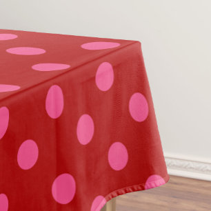 Nappe Conception de points noirs rouges roses