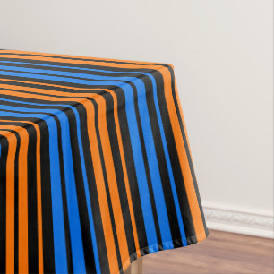 Nappe Conception de rayures verticales bleu orange bleu