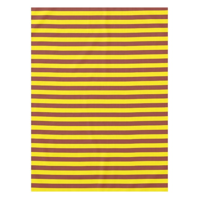 Nappe Conception des rayures jaunes et Brown (Devant)