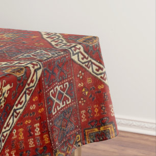 Nappe Conception orientale de couverture dans rouge