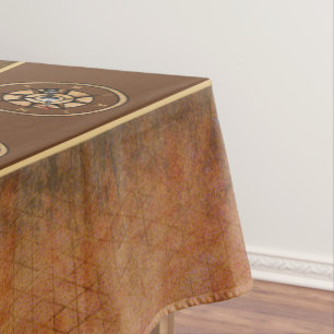 Nappe Conception rustique nautique Brown de boussole