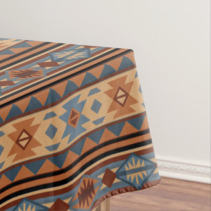 Nappe Conception sud-ouest Adobe Grey Brown Tribal Motif
