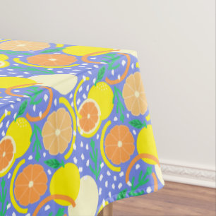 Nappe Confettis de fruits d'agrumes modernes Été Côte d'