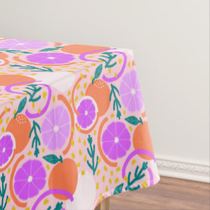 Nappe Confettis de fruits d'agrumes modernes rose été li