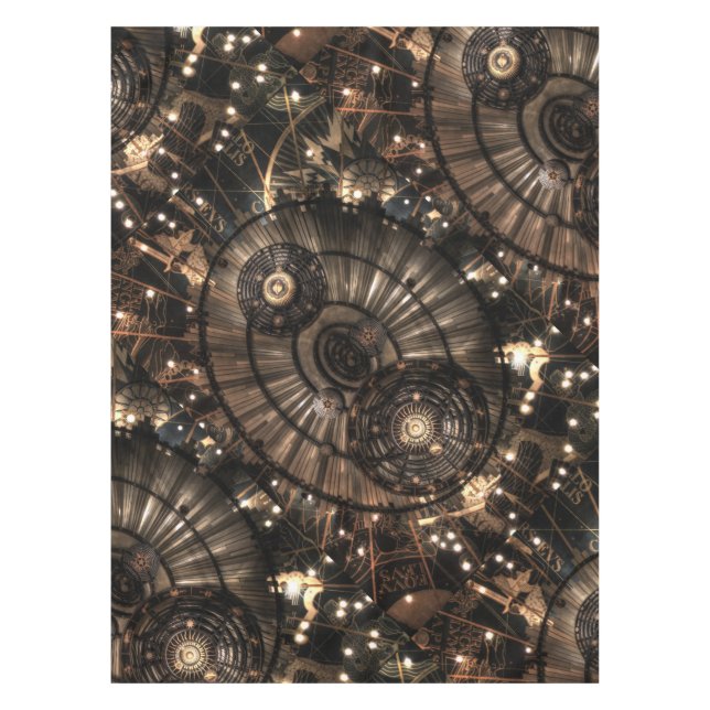 Nappe Constellations Zodiac mécanique Steampunk (Devant)
