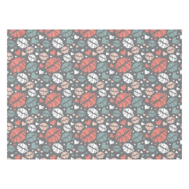 Nappe Copie de baiser et motif de coeur (Devant (Horizontal))