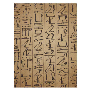 Nappe Copie égyptienne vintage de papier de hiéroglyphes