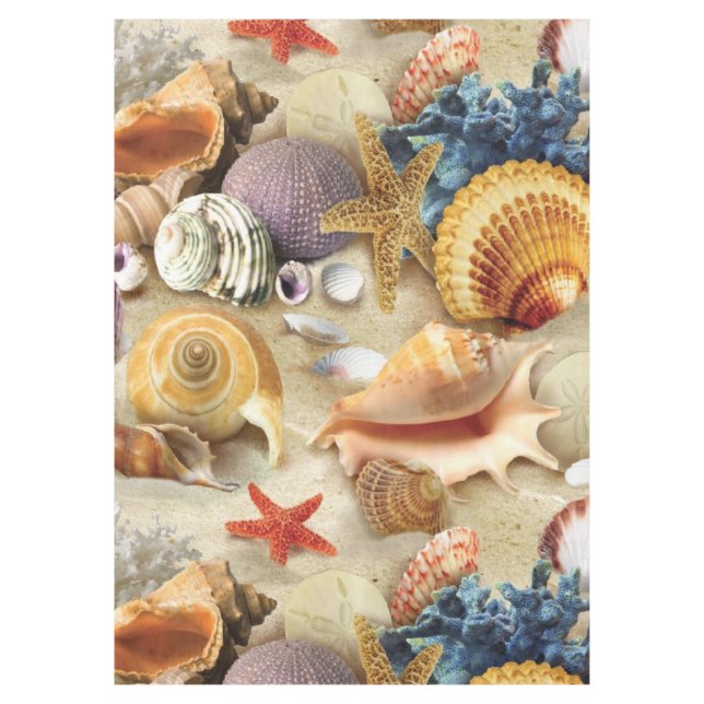 Nappe Coques de mer sur la plage (Devant)