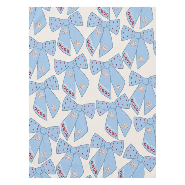 Nappe Coquette Bows Bleus (Devant)