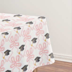 Nappe Coquette Pink Bow Graduation