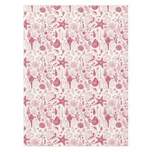 Nappe Coquillages à Viva Magenta - Couleur de l'année 20