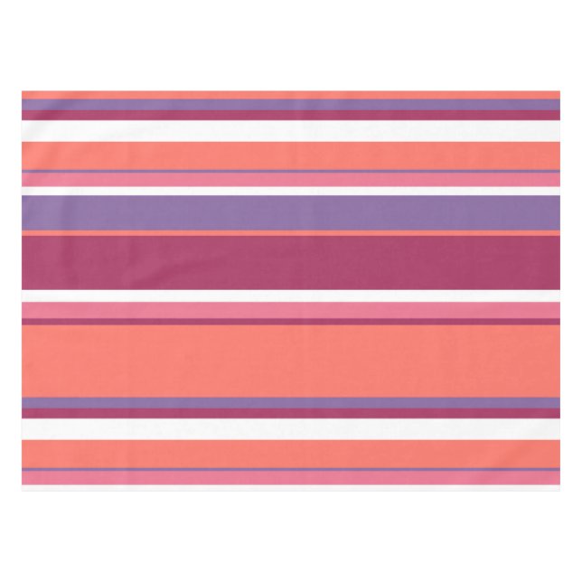 Nappe Corail vivant, rouge et violet (Devant (Horizontal))