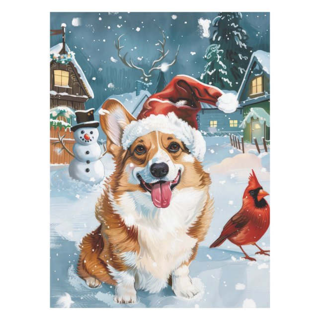 Nappe Corgi Winter Wonderland Christmas Joy (Devant)