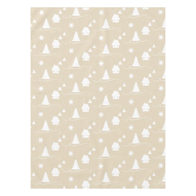 Nappe Cosy Winter Wonderland Motif Holiday Table (Devant)