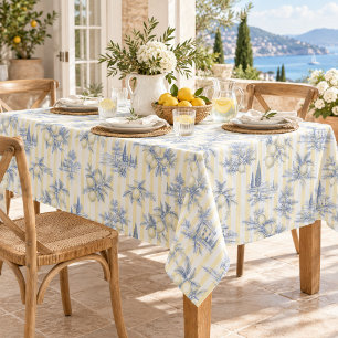 Nappe Côte chic Toile de Jouy exotique de l'île citrique