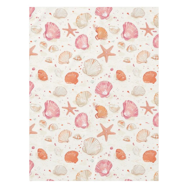 Nappe Côtière rustique - Coquillages, Starfish, Reef (28 (Devant)