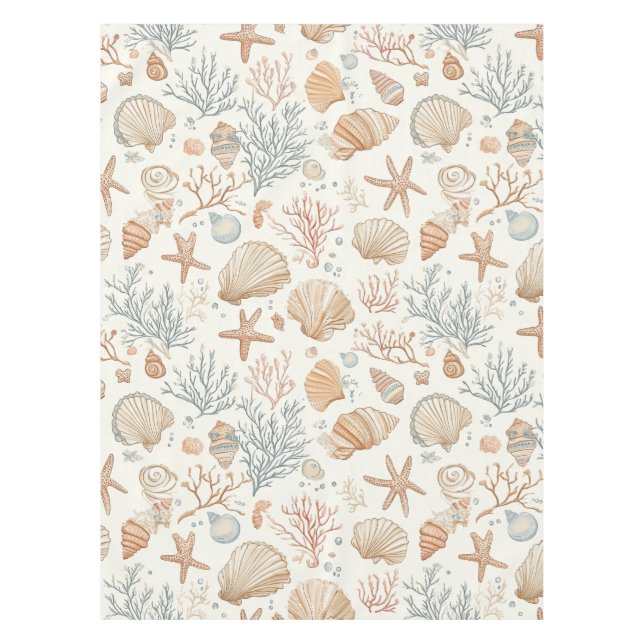 Nappe Côtière rustique - Coquillages, Starfish, Reef (32 (Devant)