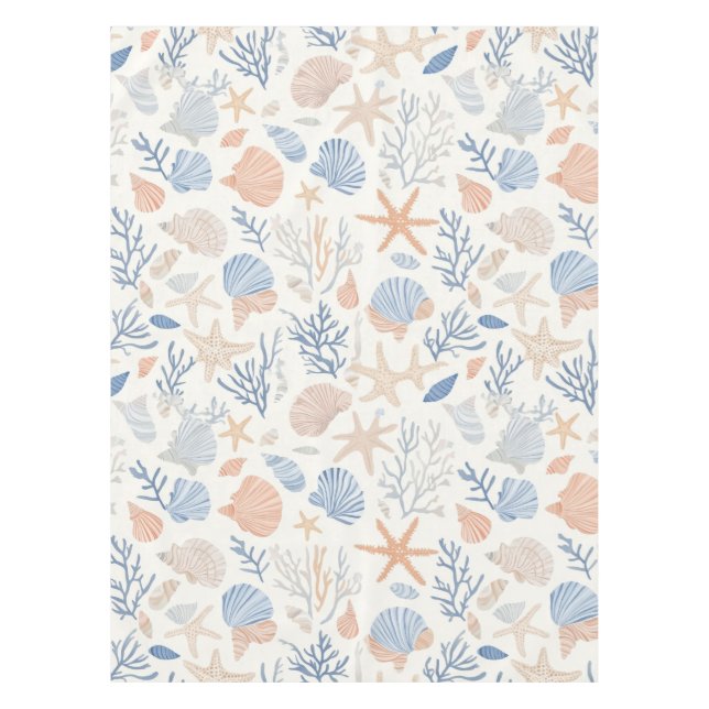 Nappe Côtière rustique - Coquillages, Starfish, Reef (34 (Devant)
