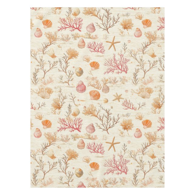 Nappe Côtière rustique - Coquillages, Starfish, Reef (5) (Devant)
