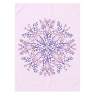 Nappe Cottagecore botanique ligne fleurie art rose