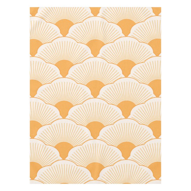 Nappe Coucher de soleil, orange tonale, texture béton (Devant)