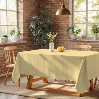 Nappe Couleur Crème au Beurre Minimaliste Jaune Pâle Pas