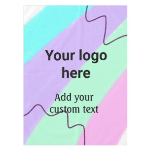 Nappe Couleur pastel simple ajoutez votre logo texte per