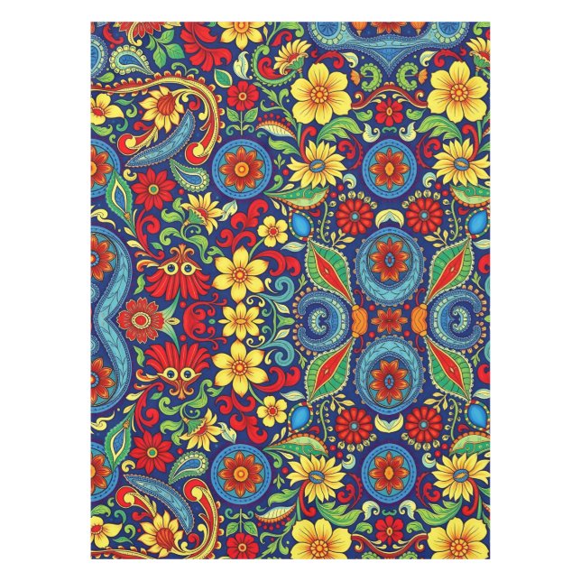 Nappe Couleurs arc-en-ciel Design de marguerite (Devant)