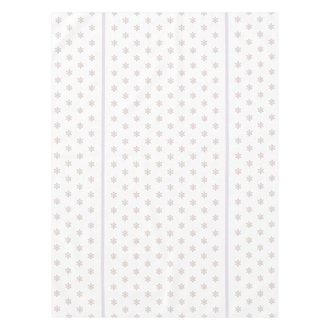 Nappe Couleurs Chaleureuses et subtiles Étoiles de Fêtes (Devant)