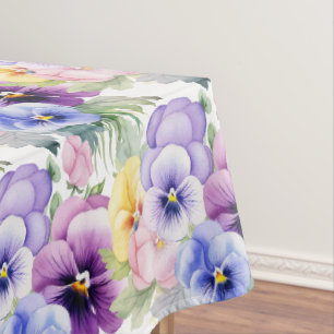 Nappe Couleurs Chic du Printemps Pensées Pensées
