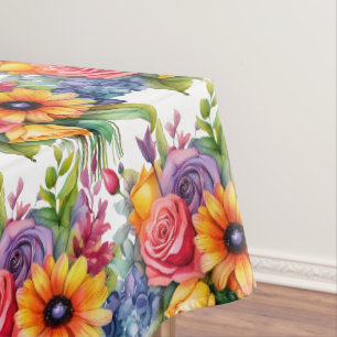 Nappe Couleurs Florales de Printemps Chic