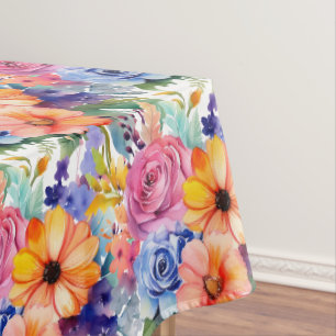 Nappe Couleurs Florales de Printemps Élégantes