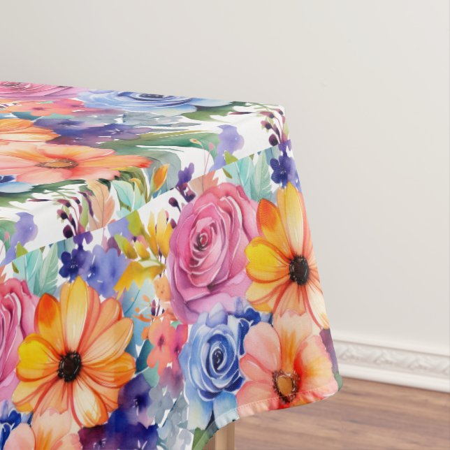 Nappe Couleurs Florales de Printemps Élégantes (In Situ)