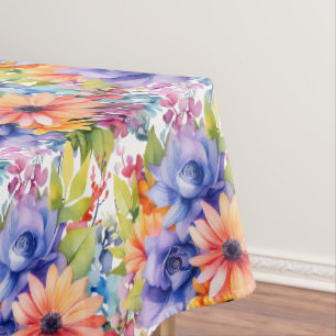 Nappe Couleurs Florales Fleurs de Printemps Élégantes