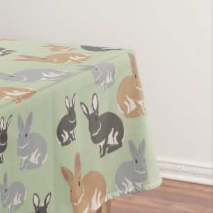 Nappe Couleurs neutres du Motif de lapin mou