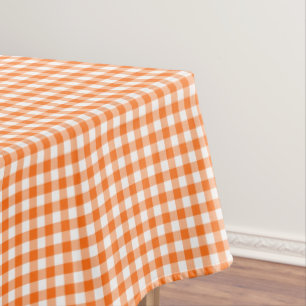 Nappe Couleurs oranges et blanches du guingan  