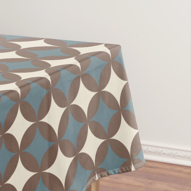 Nappe Couleurs rétro Mi-Siècle Cercles modernes (In Situ)