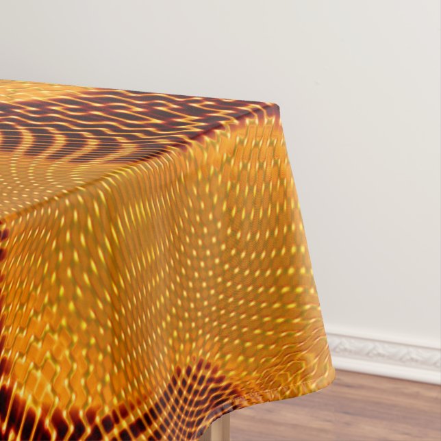 Nappe Courbe orange et points dorés sur arrière - plan b (In Situ)