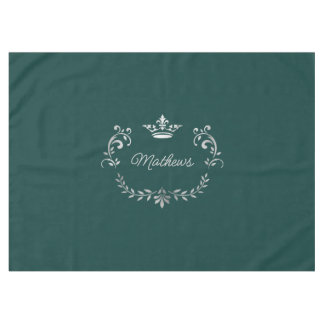 Nappe Couronne turquoise Crest Personnalisé