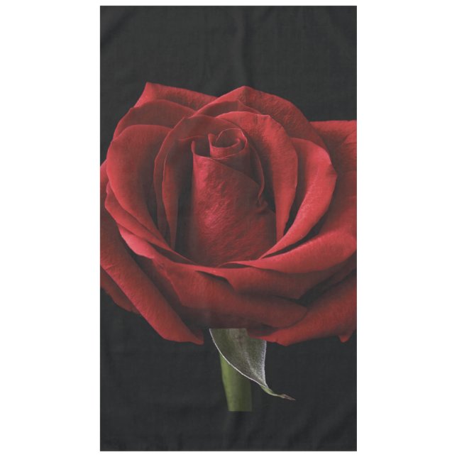 Nappe Coussin de jeté à rose rouge (Devant)