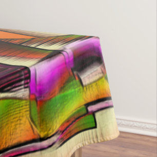 Nappe Coutume colorée tordue, rose et sculptée