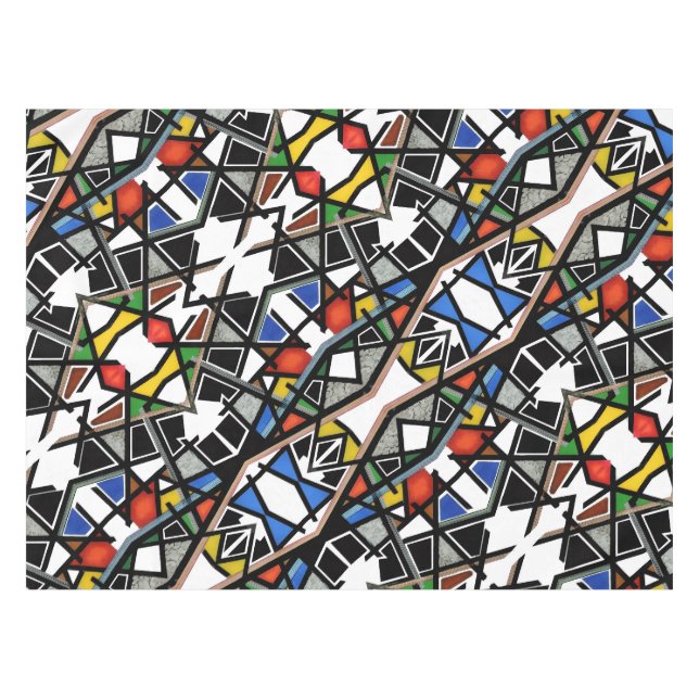 Nappe Couverture d'art abstrait géométrique (Devant (Horizontal))
